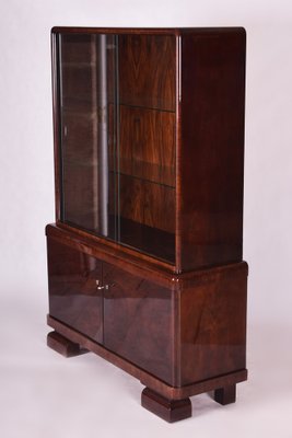 Art Deco Display Cabinet in Walnut, 1930s-WHY-1780359