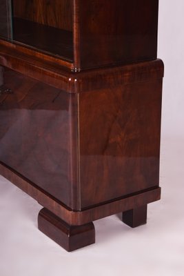 Art Deco Display Cabinet in Walnut, 1930s-WHY-1780359