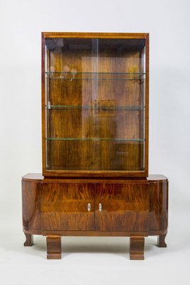 Art Deco Display Cabinet in Walnut, France, 1920s-WHY-1780477