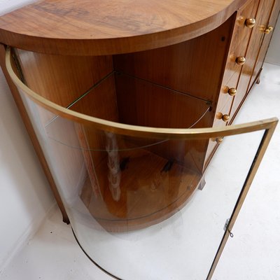 Art Deco Display Cabinet in Walnut Veneer, 1930-NYF-2019100