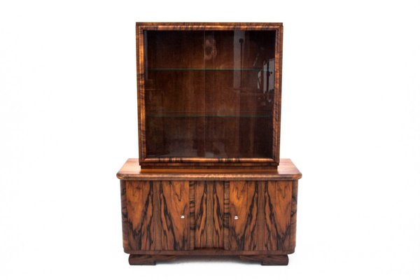 Art Deco Display Cabinet, Poland, 1940s-BXB-1785829