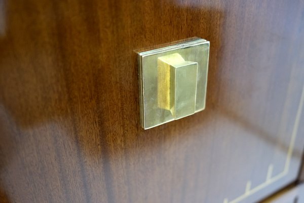 Art Deco Dominique Secretary Desk with Keyhole in the Fitting, 1930s-CXC-1749585