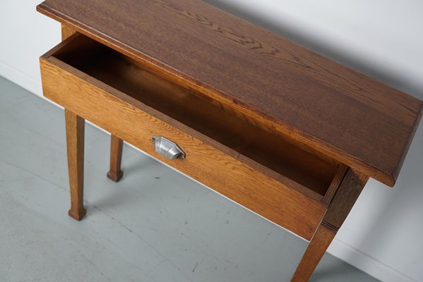 Art Deco Dutch Oak Side Table, 1920s-XO-1818829