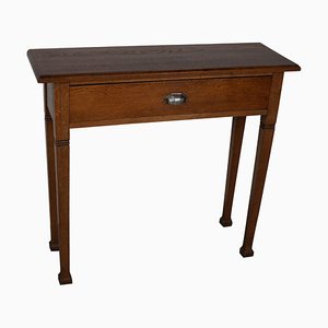 Art Deco Dutch Oak Side Table, 1920s-XO-1818829