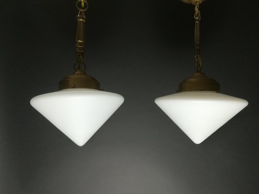 Art Deco Dwelling Ceiling Light, 1920s, Set of 2-KDB-1447892