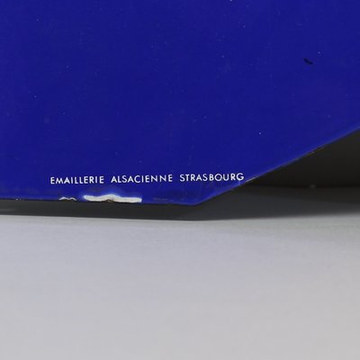 Art Deco Enamel Strasbourg Sign, 1940s-NE-684805