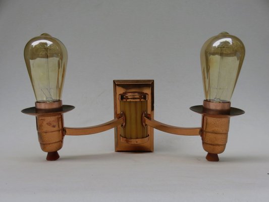 Art Deco English Catalin Butterscotch Colored Sconces, Set of 2-EY-623962