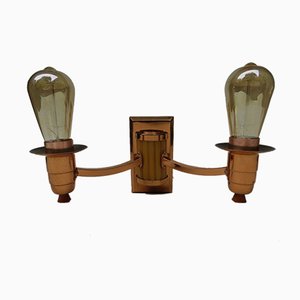 Art Deco English Catalin Butterscotch Colored Sconces, Set of 2-EY-623962