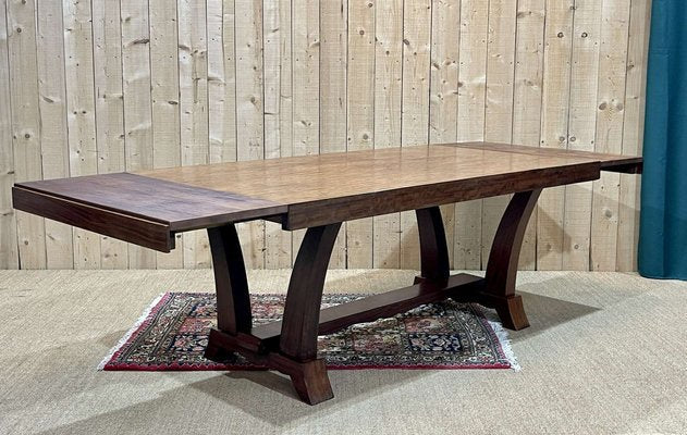 Art Deco Extendable Mahogany Dining Table-QYF-1811680