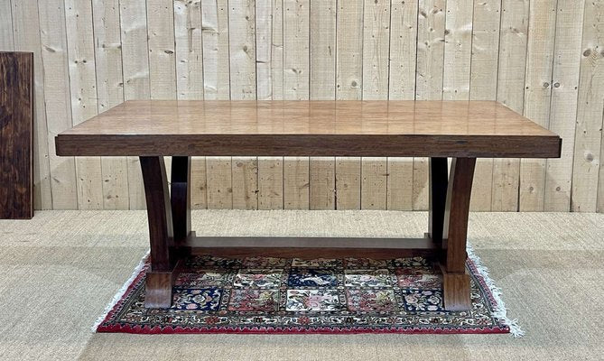 Art Deco Extendable Mahogany Dining Table-QYF-1811680