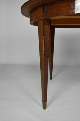 Art Deco Extendable Mahogany Dining Table by Jacques Adnet, 1940s-XNH-732929