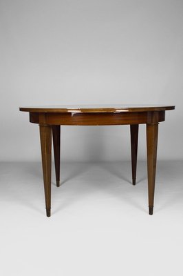 Art Deco Extendable Mahogany Dining Table by Jacques Adnet, 1940s-XNH-732929