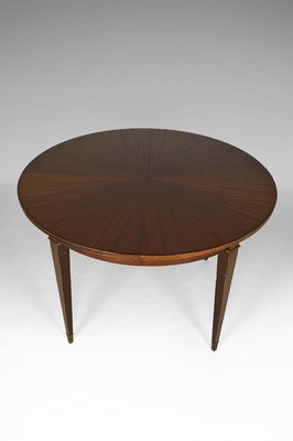 Art Deco Extendable Mahogany Dining Table by Jacques Adnet, 1940s-XNH-732929