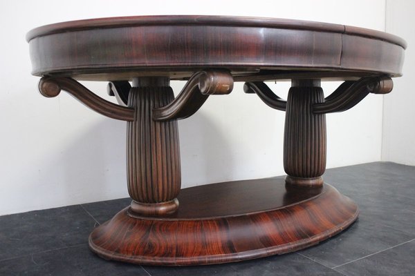 Art Deco Extendable Rosewood Dining Table, 1920s-IJR-769292