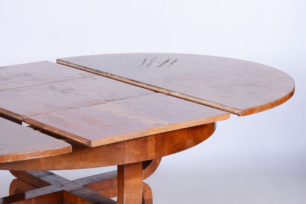 Art Deco Extendable Walnut Dining Table attributed to Halabala for Up Závody, Czech, 1920s-WHY-1732065