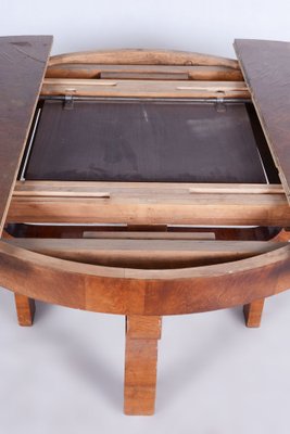 Art Deco Extendable Walnut Dining Table attributed to Halabala for Up Závody, Czech, 1920s-WHY-1732065