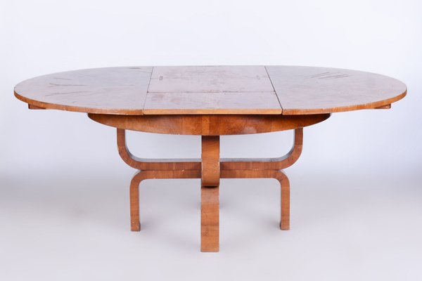 Art Deco Extendable Walnut Dining Table attributed to Halabala for Up Závody, Czech, 1920s-WHY-1732065