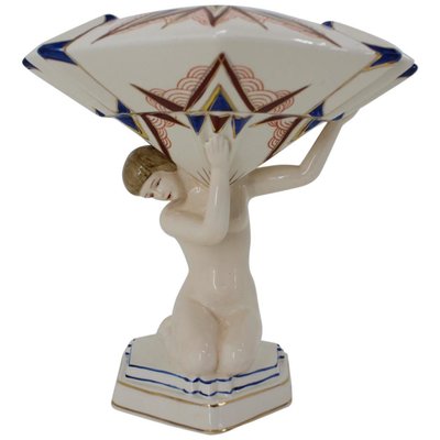 Art Deco Figural Table Bowl, 1930s-TZ-828879