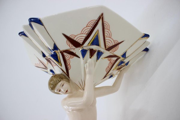 Art Deco Figural Table Bowl, 1930s-TZ-828879