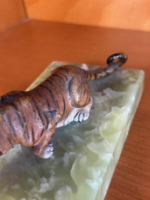 Art Deco Figure of a Creeping Tiger, 1920s-SEI-2033803