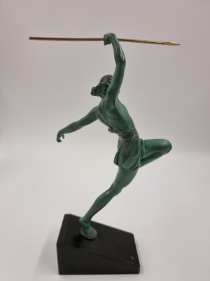 Art Deco Figurine of Amazon Woman Hunting by Fayral for Max Le Verrier, France, 1920s-SAK-1797321