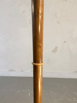 Art Deco Floor Lamp in Brown Wood, France, 1930s-NLF-1719341