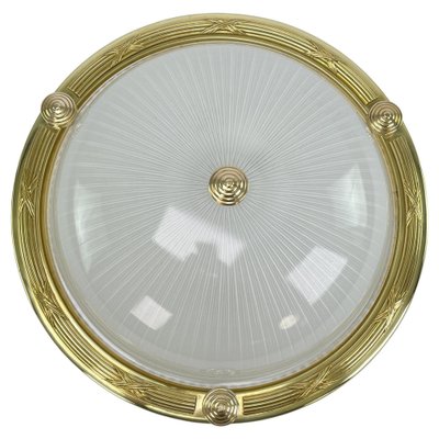 Art Deco Flush Mount attributed to Holophane, 1930s-JUZ-1769303