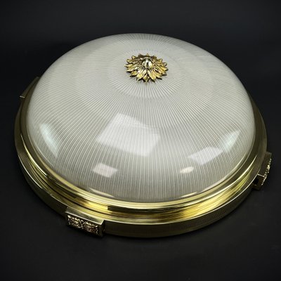 Art Deco Flush Mount in Bronze attributed to Holophane, 1930s-JUZ-1769304