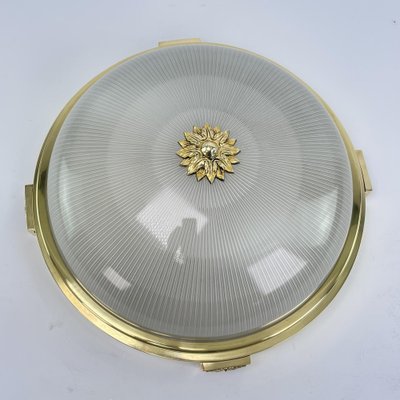 Art Deco Flush Mount in Bronze attributed to Holophane, 1930s-JUZ-1769304