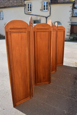 Art Deco Folding Screen with 7 Sculpted Panels, 1940s-XNH-1021644