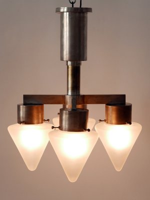 Art Deco Four-Flamed Ceiling Lamp, Germany, 1930s-WPT-1721549