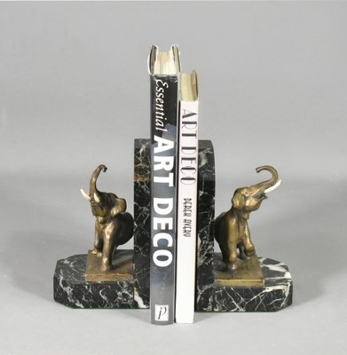 Art Deco French Bookends in Bronze from H. Fady, 1930s, Set of 2-CTD-1759384