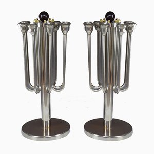 Art Deco French Candleholders, 1930s, Set of 2-GXL-554452