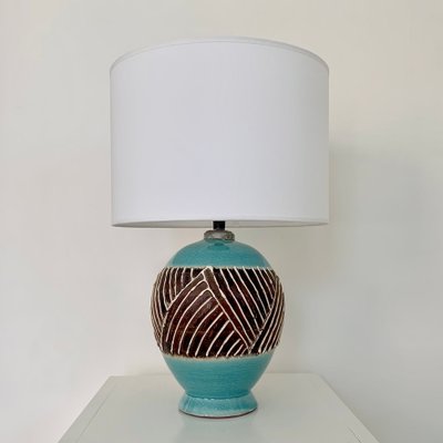 Art Deco French Ceramic Table Lamp, 1930-EW-2028288