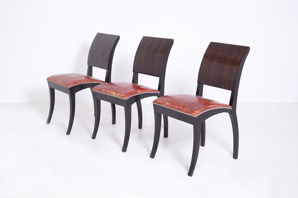 Art Deco French Chairs, Set of 6-RCE-1099924