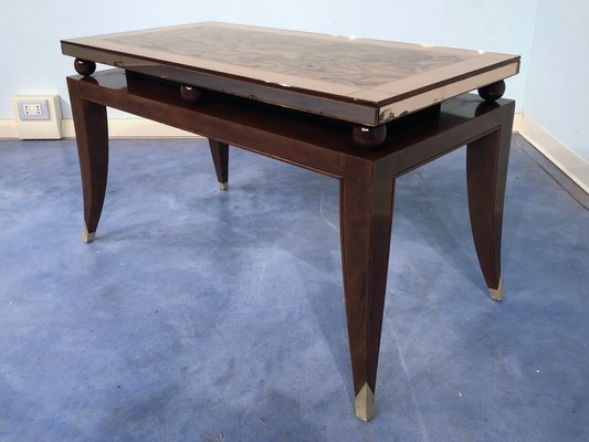 Art Deco French Coffee Table in the Style of Pascaud, 1940s-MTX-675635