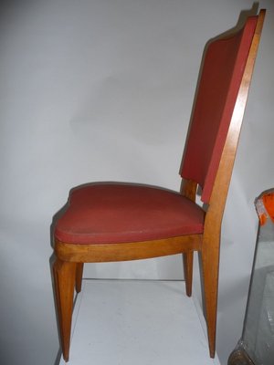 Art Deco French Dining Chairs by André Arbus, 1930s, Set of 6-XHV-625539