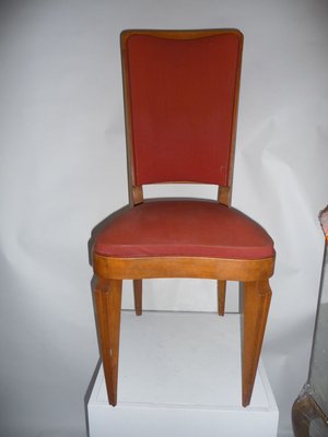 Art Deco French Dining Chairs by André Arbus, 1930s, Set of 6-XHV-625539