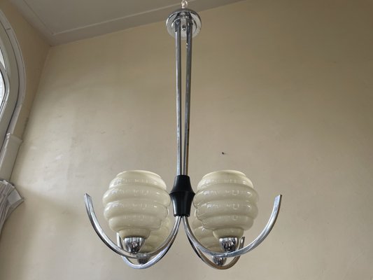 Art Deco French Hanging Lamp, 1930-OFB-1801385