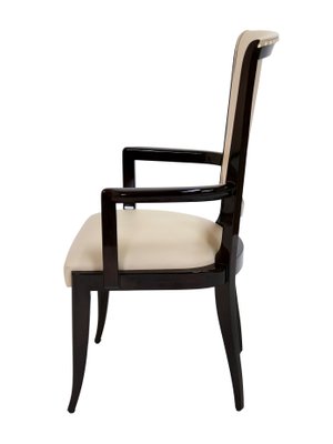 Art Déco French Hochlehner Chairs, 6 without, 2 with Armrests, 1930s, Set of 8-CXC-1229049