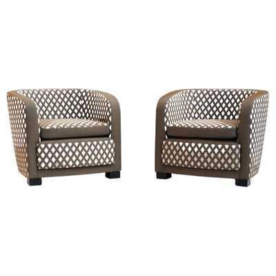 Art Deco French Lounge Chairs, 1930s, Set of 2-WHY-1231890