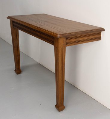 Art Deco French Oak Wall-Mounted Console, 1940s-RIU-1814883