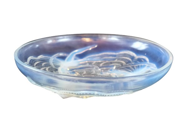 Art Deco French Opaline Glass Girl Bowl, 1930s-CXC-1229057