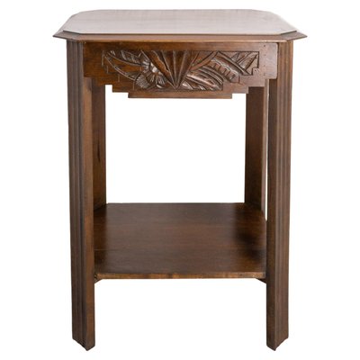 Art Deco French Poplar Nightstand, 1930s-RIU-1433124