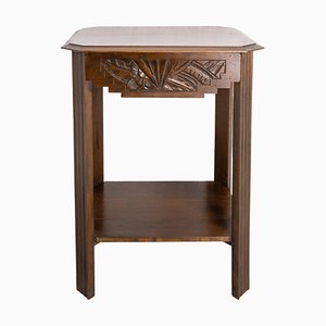 Art Deco French Poplar Nightstand, 1930s-RIU-1433124