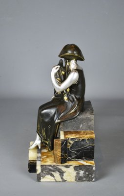 Art Deco French Sculpture of Lady and Gazelle, 1930-CTD-1070297