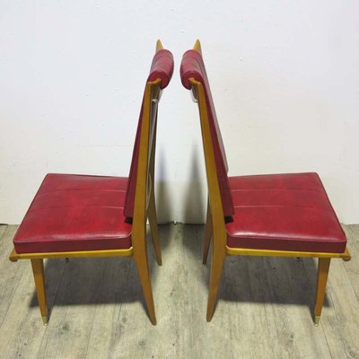 Art Deco French Side Chairs, 1940s, Set of 2-WK-570981