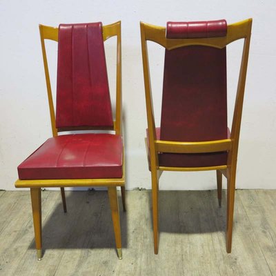 Art Deco French Side Chairs, 1940s, Set of 2-WK-570981