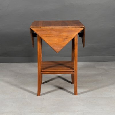 Art Deco Game Table in Walnut Wood-WZF-1803206