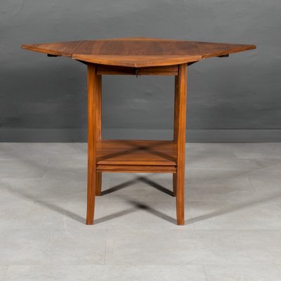 Art Deco Game Table in Walnut Wood-WZF-1803206